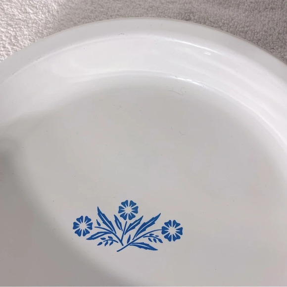 Vintage Corningware  Blue Cornflower Round Pie Plate Pie Dish - Picture 8 of 15